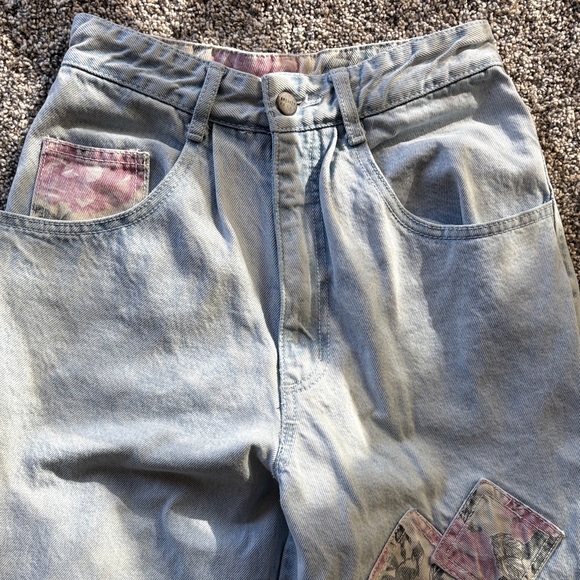 Vintage Breaker Floral Patch Jeans - Picture 6 of 9